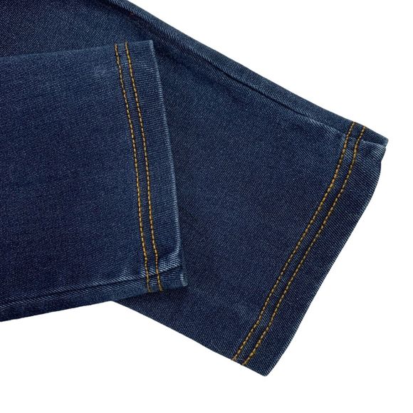 Peter Nygard Jeans Patched Boho Blue Stars Skinny Star Studs Womens Medium - Picture 10 of 12